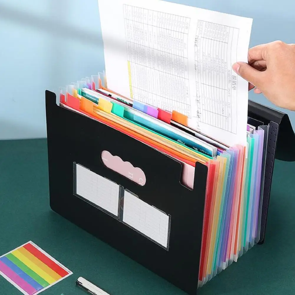 Accordian File Organizer 13 Pockets /25 Pockets Expansão File Folder A4 Multi-layer Folder Saco De Armazenamento