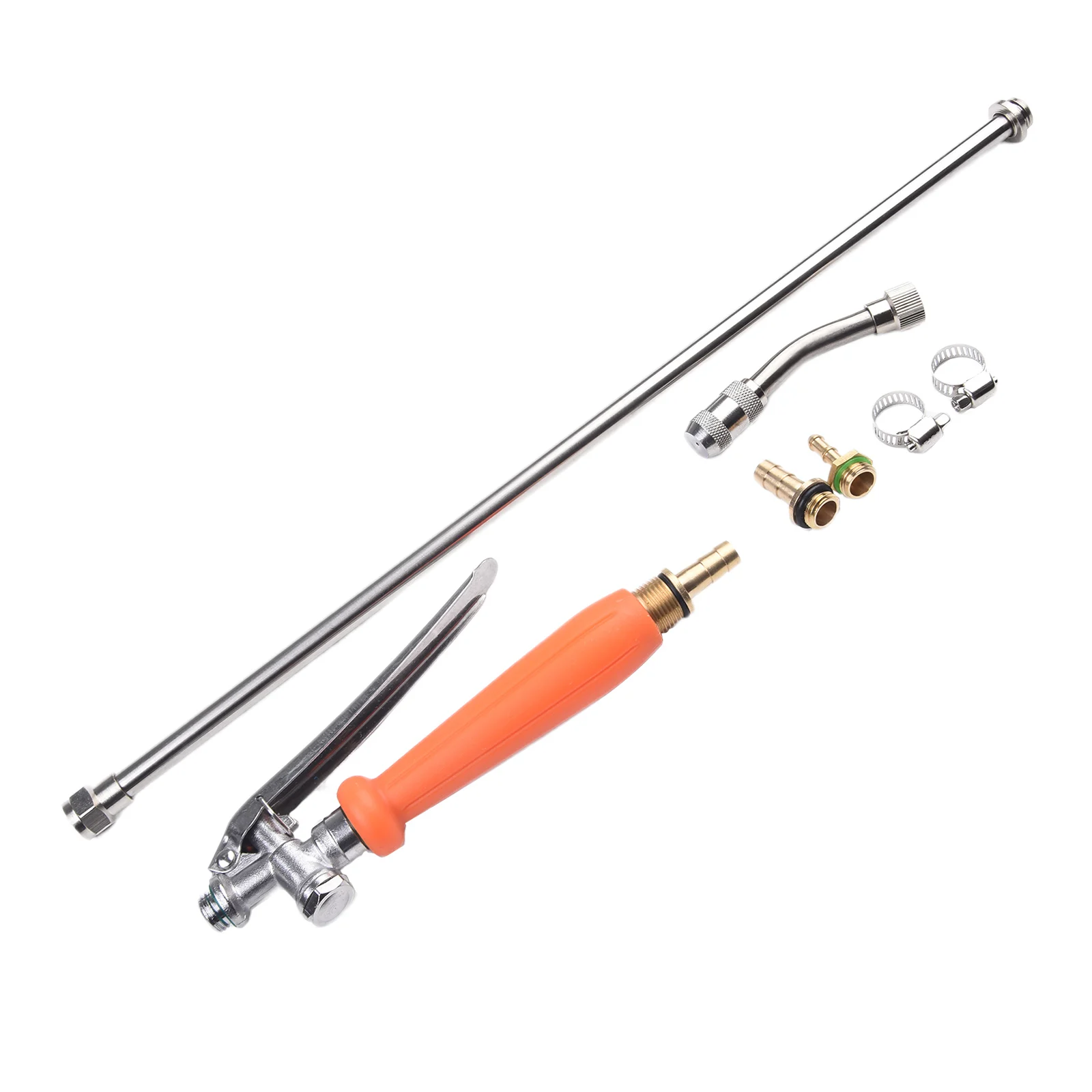 

29 Inch Stainless Steel Sprayer Wand Corrosion resistant Mist/Straight Spray 2 Brass Barbs for Hose Connection