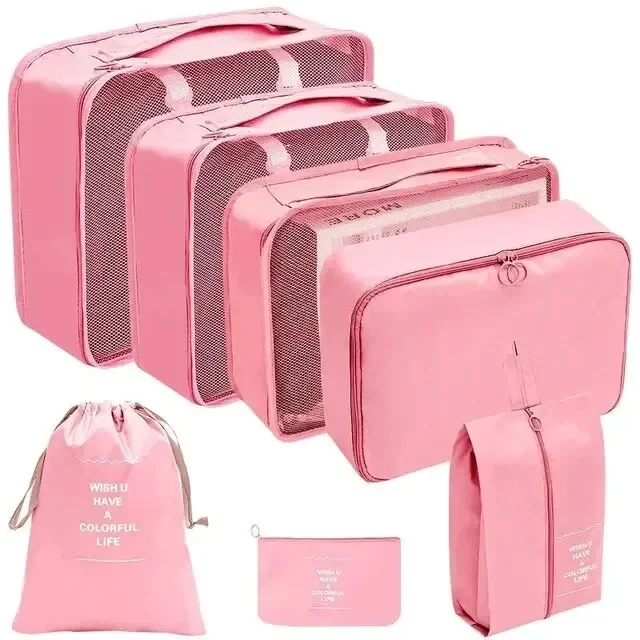 Travel Organizer Set: Packing Cubes and Storage Bags