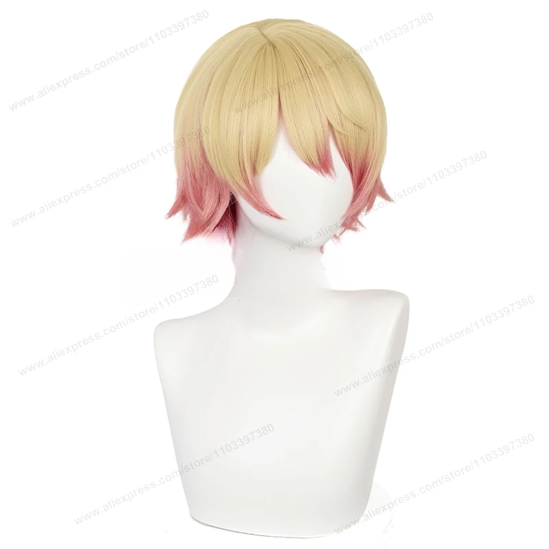 Tenma Tsukasa-Inspired Short Anime Cosplay Wig - 30cm Heat-Resistant Synthetic Hair