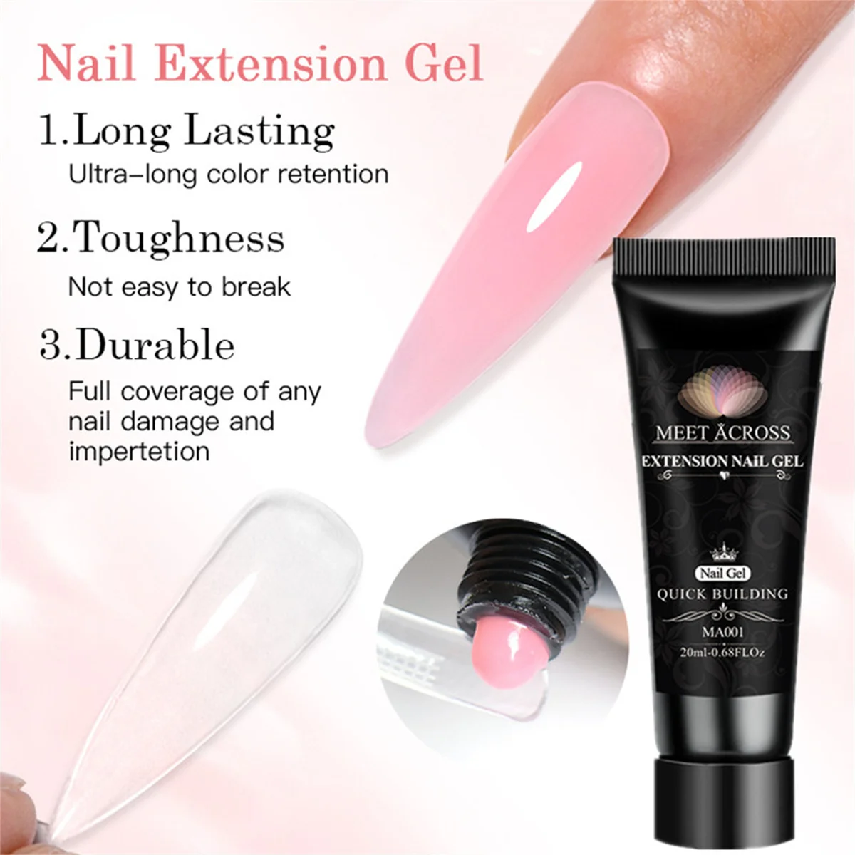 Gel Extension Nail Kit 20ml Nail Extension Gel Nail Polish With UV