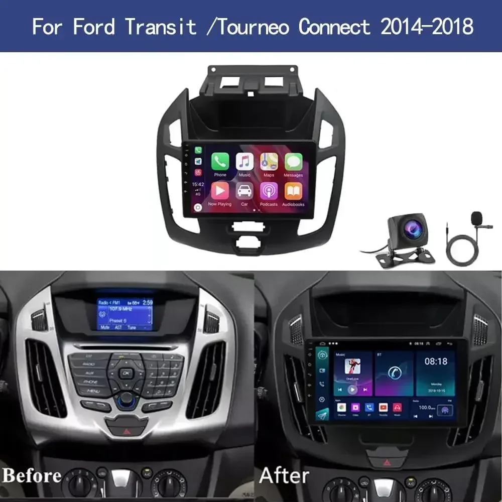 Android 13 Car Radio GPS Multimedia Player For Ford Transit Connect
