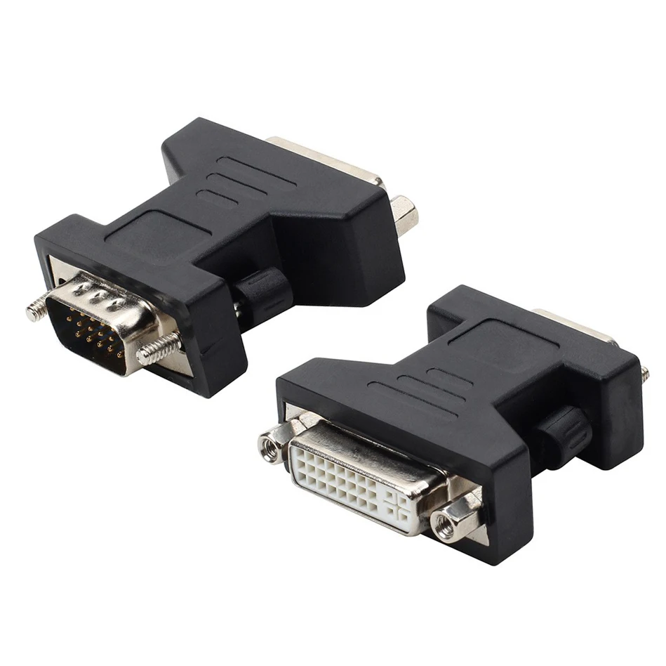 DVI to VGA Connector DVI-I Female to VGA Male Adapter Convert for PC Projector hdtv to vga converter