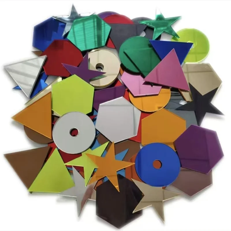 2pieces Mirror acrylic sheet color plastic sheet