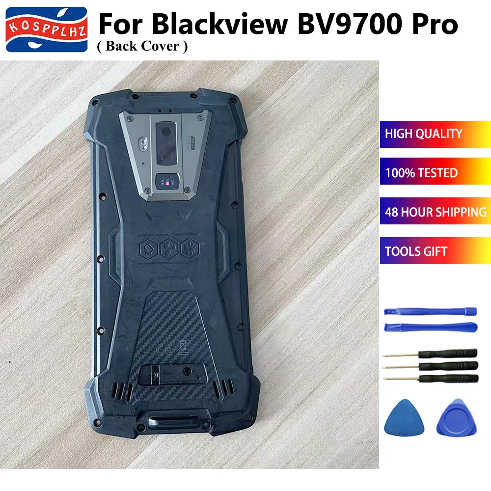 

Original Used Disassembly For Blackview BV9700 Pro Back Cover And Real Camera Lens Whole Battery Housing Back Case, Not New