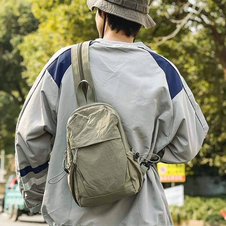 Men's Outdoor Climbing Backpack Casual Versatile Lightweight Crossbody Bag Multi-Functional Single Shoulder Sling Bag for Com... - 4