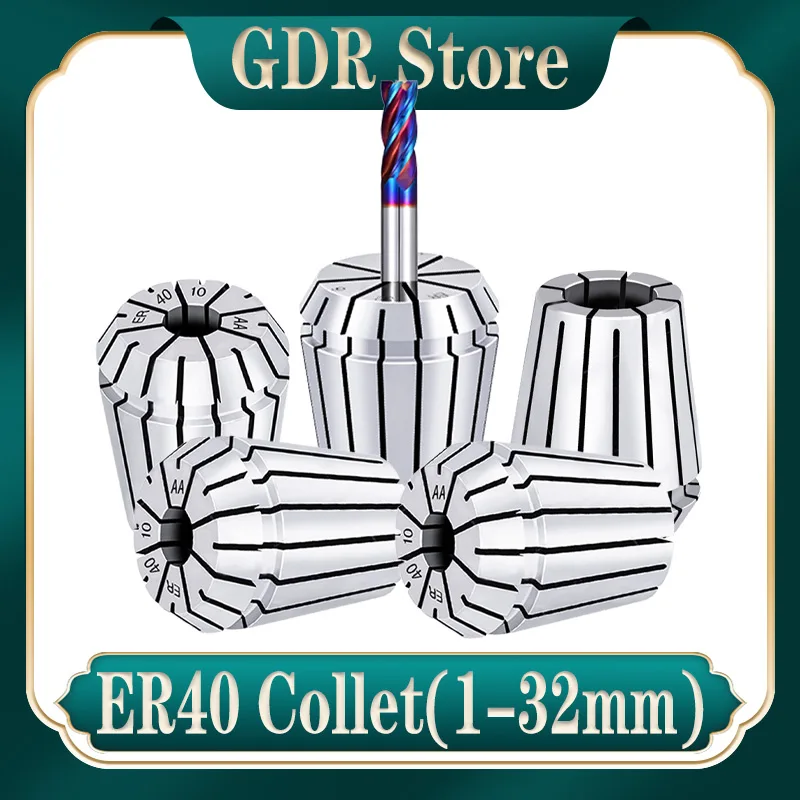 ER40 Spannzange AA ER Spannzangenfutter ER40 Spannzange Präzision 0,008 1mm-32mm ER40 Spannzange ER40 Spannzangensatz Werkzeughalter Halterung Werkzeug