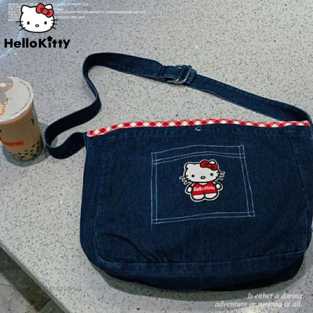 Sanrio hello kitty messenger bag girl cute large capacity handbag shoulder  bag 