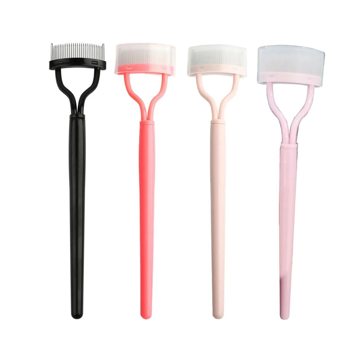 

4Pcs Eyelash Curler Metal Eyelash Brush Comb Portable Foldable Mascara Curl Beauty Makeup Makeup Tools