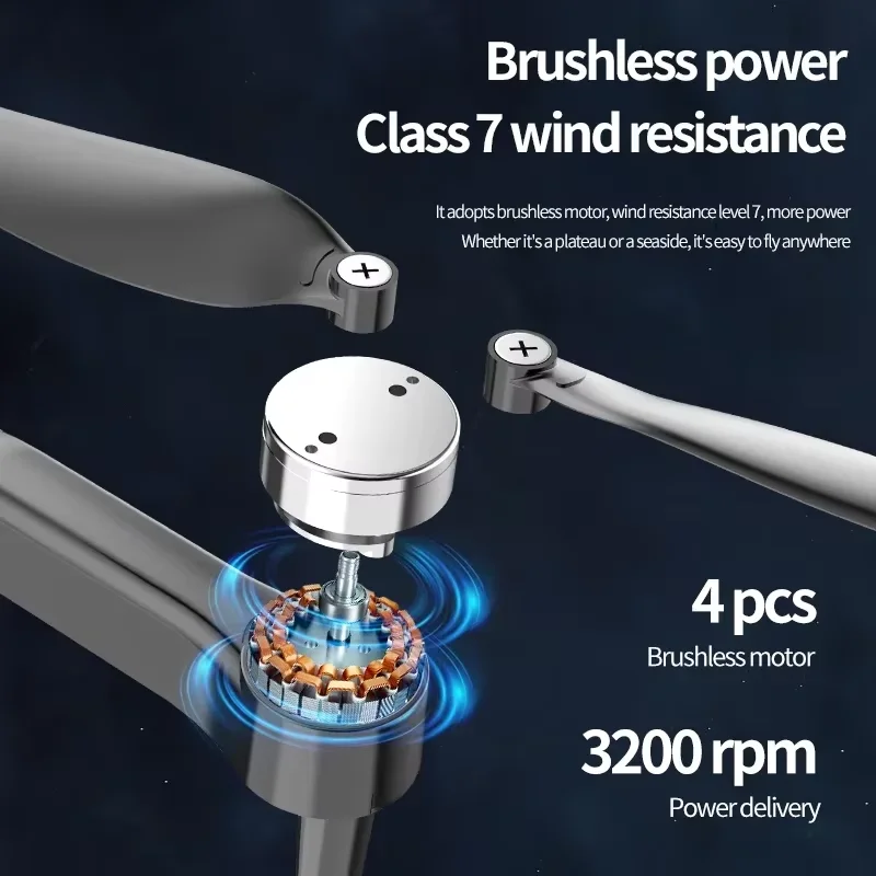 Drone Quadcopter S177 RC Mini Drone With 8K Camera HD Professional Intelligent Obstacle Avoidance Brushless Motor Foldable