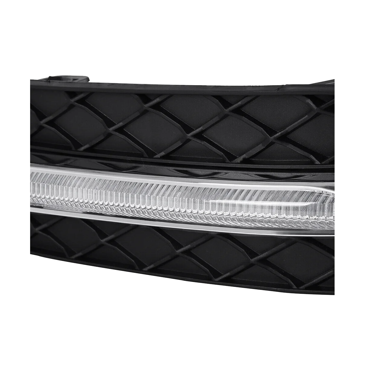 

Pair LED DRL Daytime Running Lights Fog Light Lamp Fit for C-Class W204 C250 C300 11-13