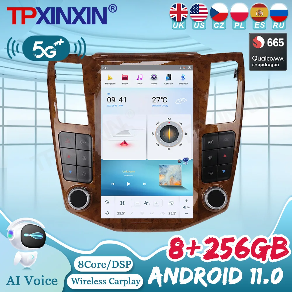 

Qualcomm 665 For Lexus RX For Toyota Harrier 2004 2005 2006 2007 Car Radio Car GPS Navigatie Multimedia Player Head Unit