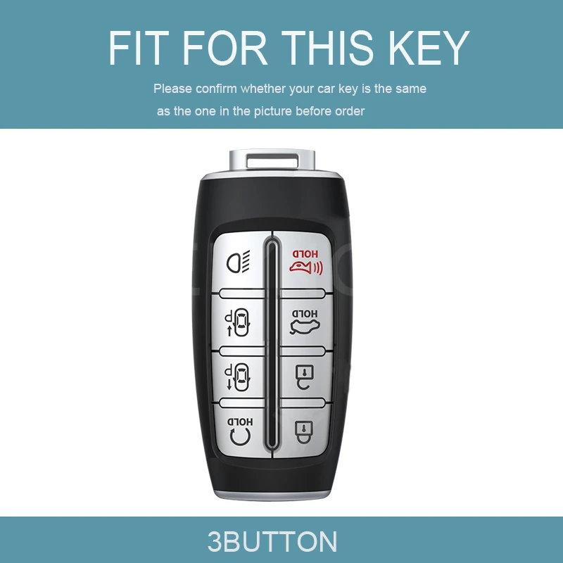 TPU 8 Buttons Car Key Cover Case For Hyundai Genesis G80 GV70 GV80 Remote Key Holder Auto Accessories key case cover key case remote control case cover