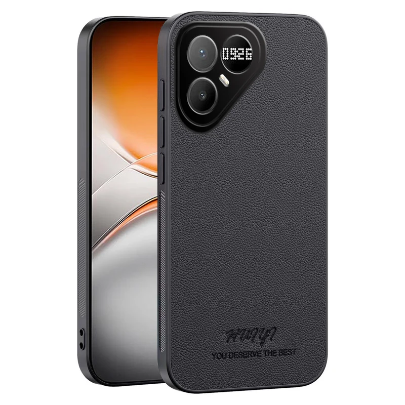 Leather Magnetic Anti-Fall Case - Elegant Business Design