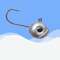 SWOLFY 10PCS AJING Fishing Hooks 1g 1.8g 3.5g Soft Lure For Rockfish Bait Finesse Jig Head Worm Hook Ultralight Rod