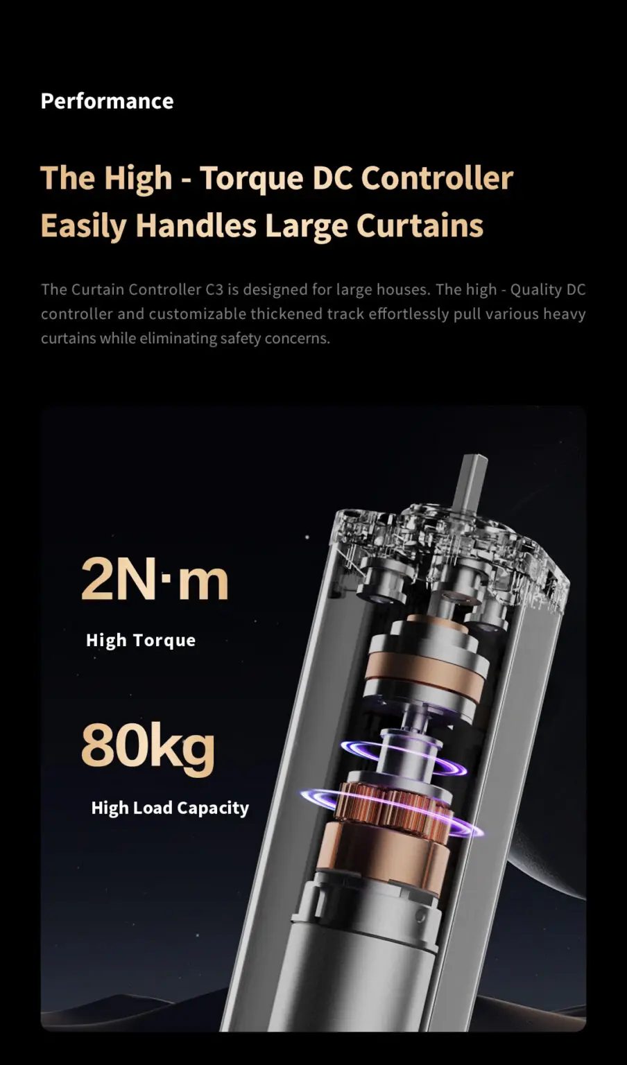 Curtain Controller C3 Smart Electric Curtain Motor ZigBee APP Voice Control Timi