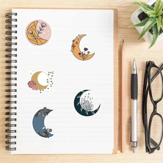 Moon and Stars Sticker for Sale by KookiePixel  Aesthetic stickers, Cool  stickers, Beautiful stickers