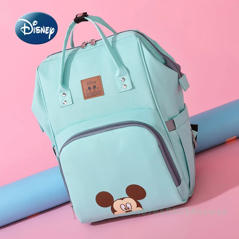 Disney's Diaper Bag Backpack Luxury Brand Fashion Baby Bag Cartoon Cute Baby Diaper Large Capacity Multi Function for diaper bag,diaper backpack