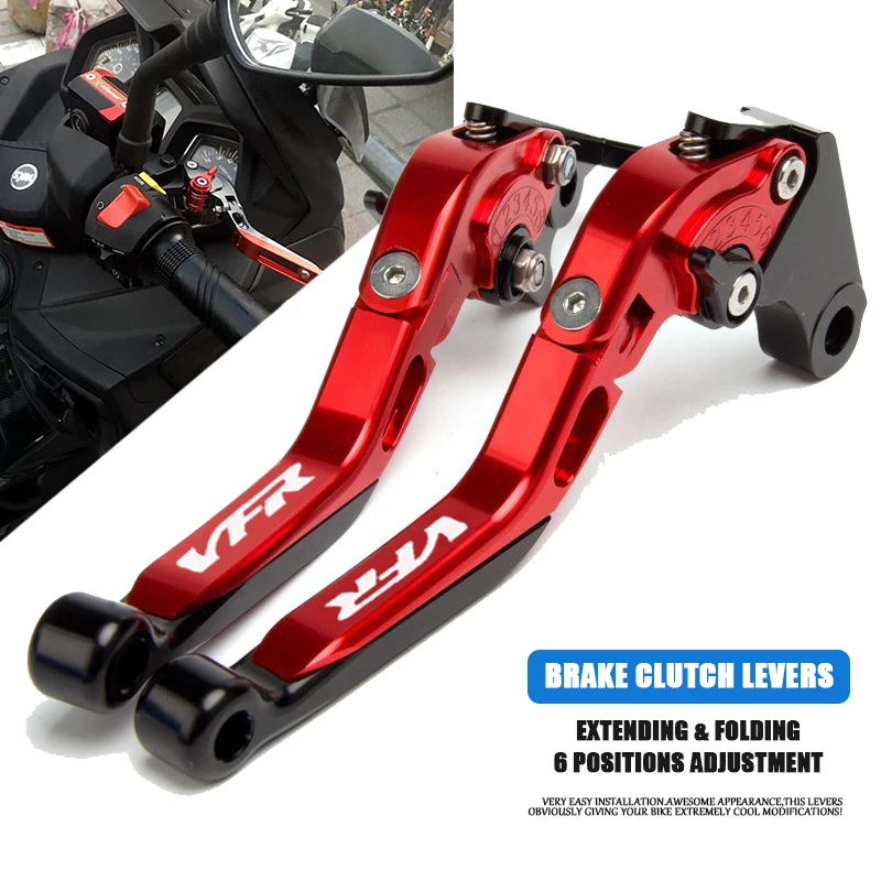 Accessori Moto Leve Frizione Freno Estensibili Pieghevoli Vfr800 Per Honda Vfr800/F Fi/W1 Vtec Vfr 800 F 800F Fi W1 Vtec
