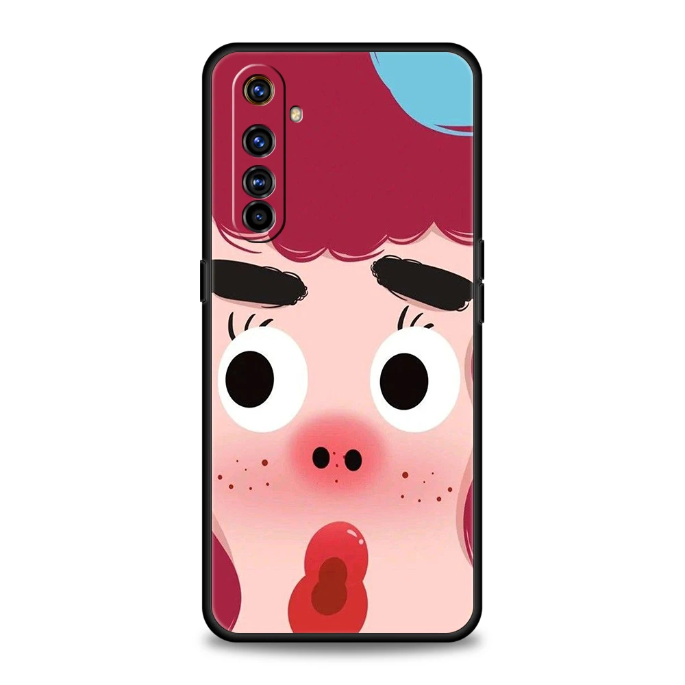 Whimsical Cartoon Character Soft TPU Phone Case Cover