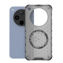 Enhanced Magnetic Ring Phone Case with Lens Protection and Shockproof Coverage for OPPO Find X8 (GRAY)