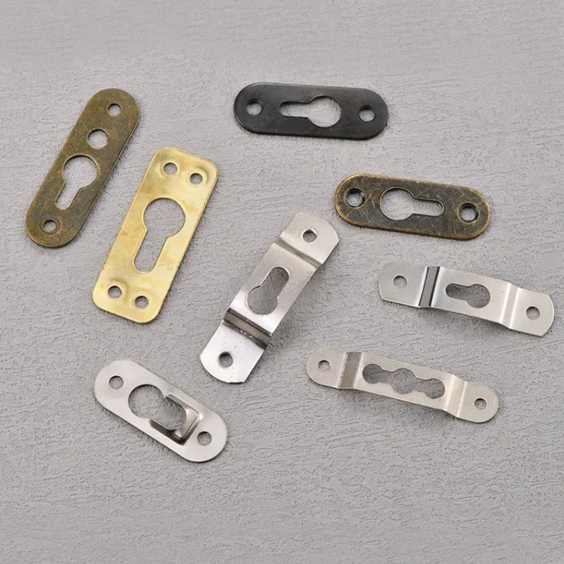 Buckle Clamp 10pcs Picture Frame Buckle Hook Double Hole Hidden Hoist Pendant