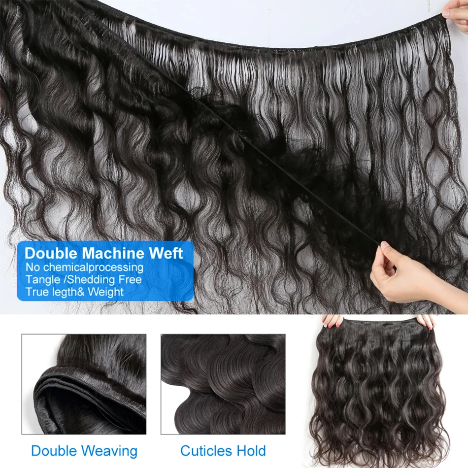 Human Hair Bundles Xcurly Body Wave Remy Unprocessed Raw Virgin Human Hair Water Wave Extensions 3 4 5 Bundles Deal