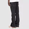 Men's Denim Work Pants, Explosive Workwear, Elastic Patch Denim Layered Flared Pants, Spring New Style 5
