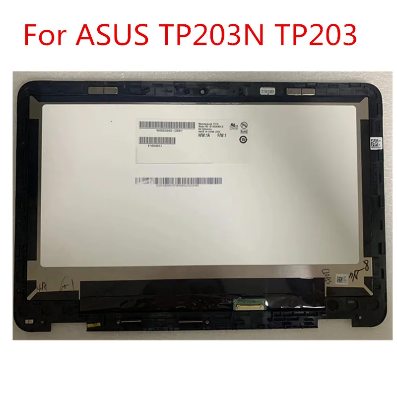 

Free shipping 11.6 inch lcd touch screen lcd assembly with frame bezel For ASUS TP203N TP203 TP203NA TP203M B116XAN04.3