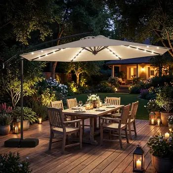 Solar Patio Umbrella 1