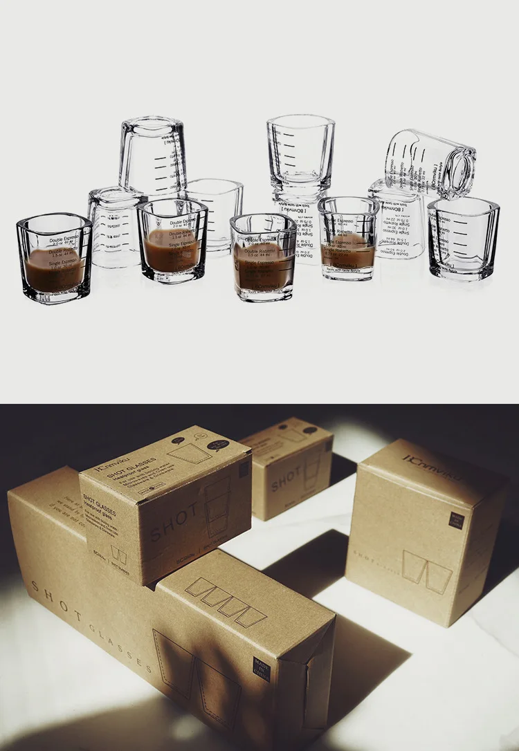 2cps, Espresso Shot Glasses, Espresso Glass, Espresso Measuring Glass, S  Square Thickened Espresso Shot Cups, Espresso Glasses, Coffee Shot Glasses,  E