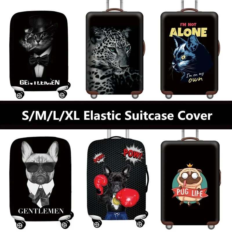 

Чехол для багажа с животным узором портативный износостойкий защитный чехол для багажа аксессуары для багажа
