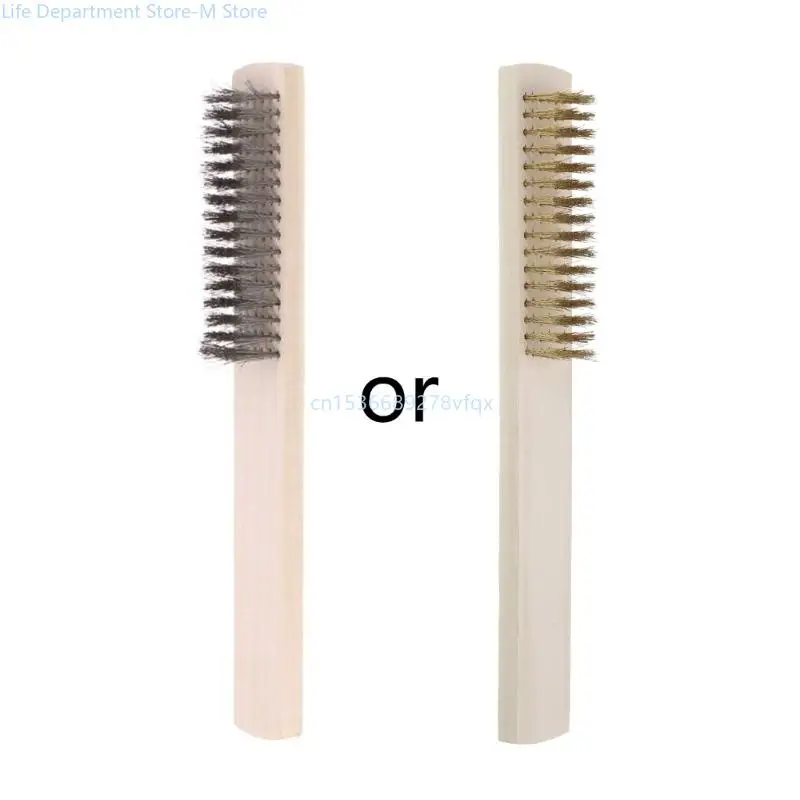 

Sturdy Heavy Duty Steel Wire Scratch Brush for Removing Paint Rust Solder
