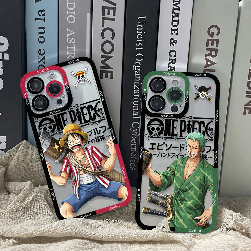 Miniso Brand One Pieces Anime Phone Case Anger Eyes For Iphone 13 12