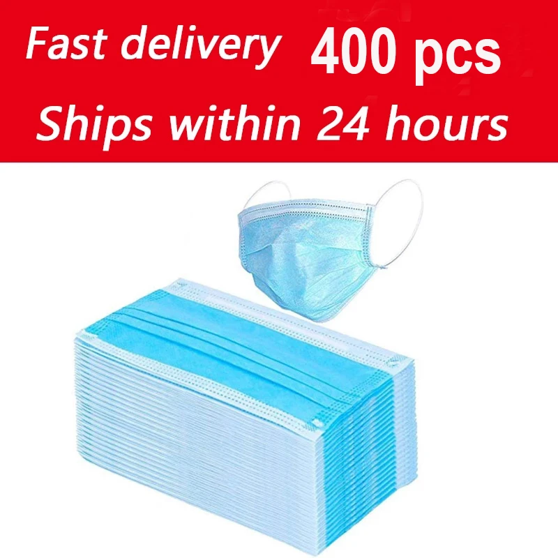 500pcs Disposable Face Mouth Mask Non Woven Masks Anti Pm2.5 Hygiene