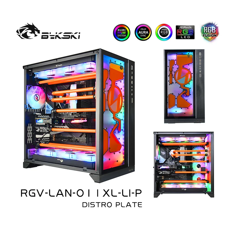 

Bykski for LIAN LI O11 Dynamic XL Distro Plate Kit Computer Case for CPU/GPU Water Cooling Support DDC Pump,RGV-LAN-O11XL-LI-P