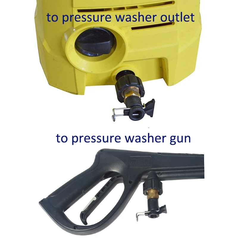 Pressure Washer Hose Outlet Connector Converter For Karcher Lavor Bosch Nilfisk STIHL AR Blue To M22 Connect 3