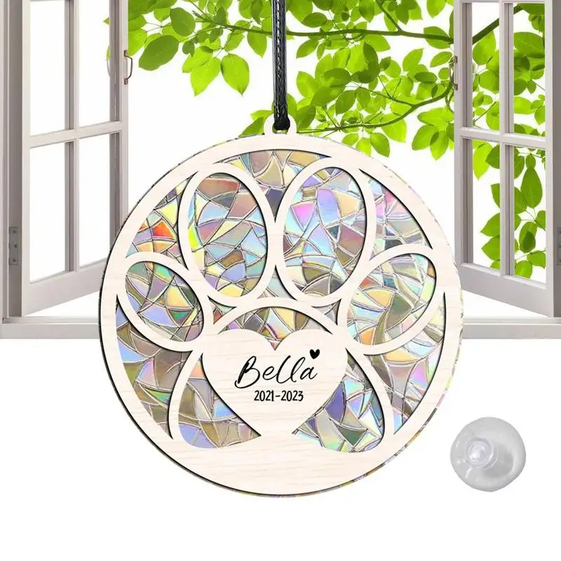 

Ловец домашних животных, Ловец солнечных лучей, отпечаток лап домашних животных, памятное окно от солнца, Ловец высокой прозрачности, декоративный инструмент для окна, стены, дерева