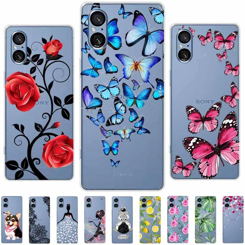 BAILI Setoso Cover Portafoglio Per Sony Xperia 5IV – Con Slot Carte, Cavalletto E Chiusura Magnetica