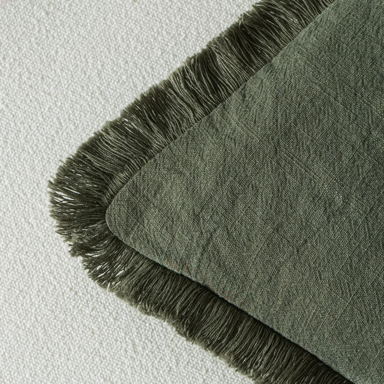 45x45cm Leinen-Kissenbezug mit Fransen, Boho Farmhouse Stil, Weiche Akzentkissen mit Quasten für Wohnzimmer, Couch, Sofa, Bett – Detail 21