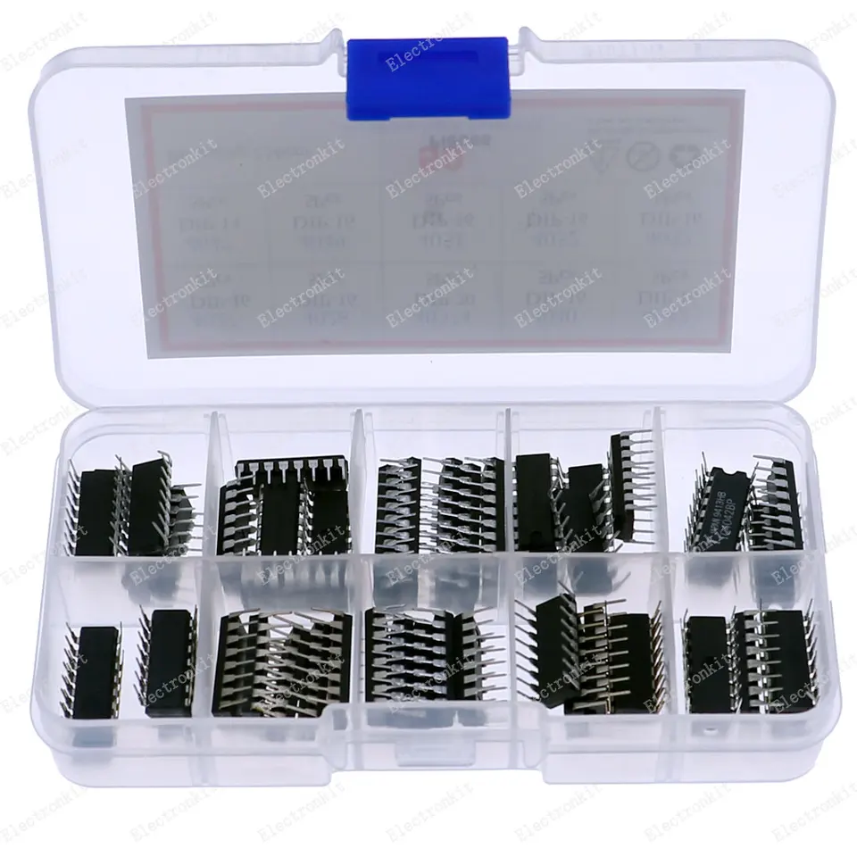 Digital Logics　CD　4枚セット Hef/hcf/cd Dip 4000 Series Cmos Logic Ic Assortment Kit 4027