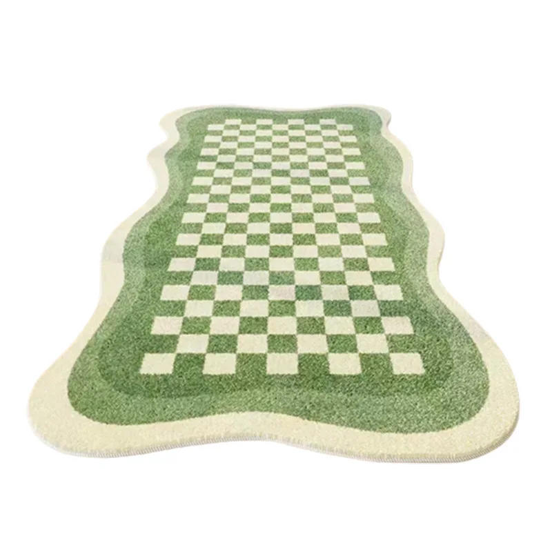 VIKAMA Simple Cream Style Imitation Cashmere Carpet Living Room Bedroom Bed Blanket Household Soft Non-Slip Floor Mat