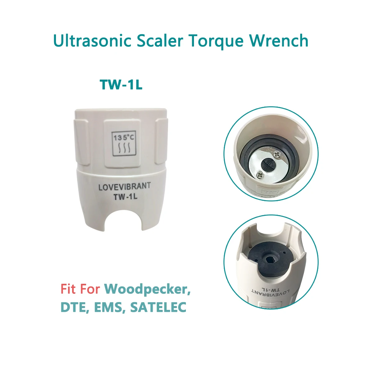Detachable Dental Ultrasonic Scaler Scaling Handpiece Fit EMS Woodpecker HW-3H e