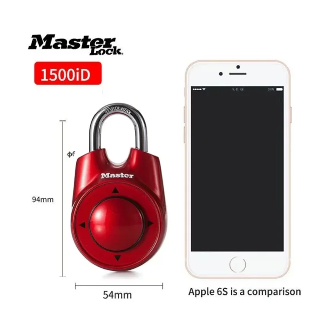 Master Lock 1500ID Direction Lock Combination Locker Padlock Suitable for Gym and School Anti-theft Hardware Lock 6