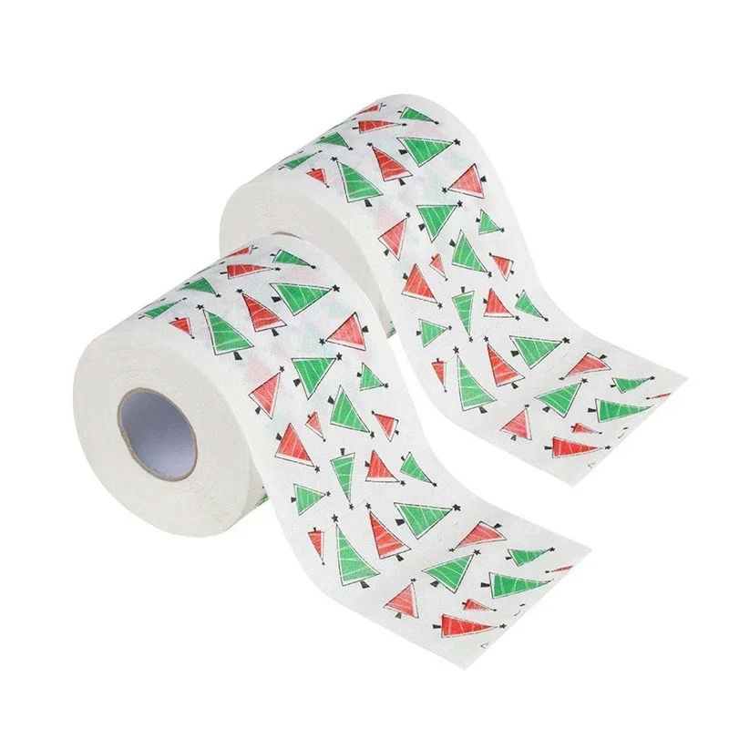 Christmas Toilet Roll Paper Xmas Decor Santa Claus Bath Toilet Roll Paper Christmas Supplies Xmas Tissue Home New Year 1 Pc