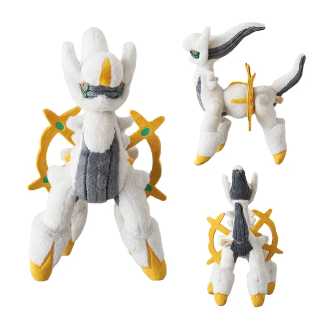 TAKARA TOMY Genuine Pokemon Anime Figure Plush Doll Arceus Kawaii Cute Action Figure Plush Toys for Boys Girls Children Gifts