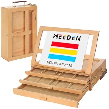 Adjustable Wooden Sketchbox Easel 1