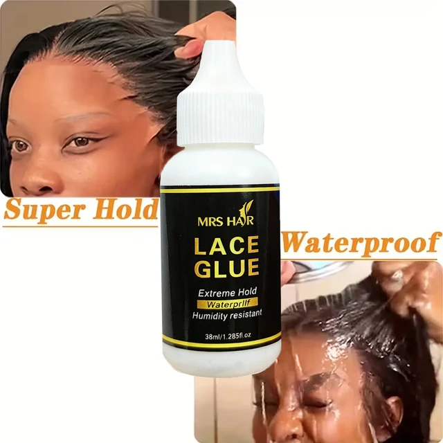 กาวติดผมลูกไม้ 1/3/5 ขนาด 38 มล. กาวติดวิกผมแบบกันน้ำ ติดทนนาน สำหรับวิกผมแบบลูกไม้ด้านหน้าและวิกผมแบบลูกไม้เต็มศีรษะ ทนทานและติดทนนาน 1