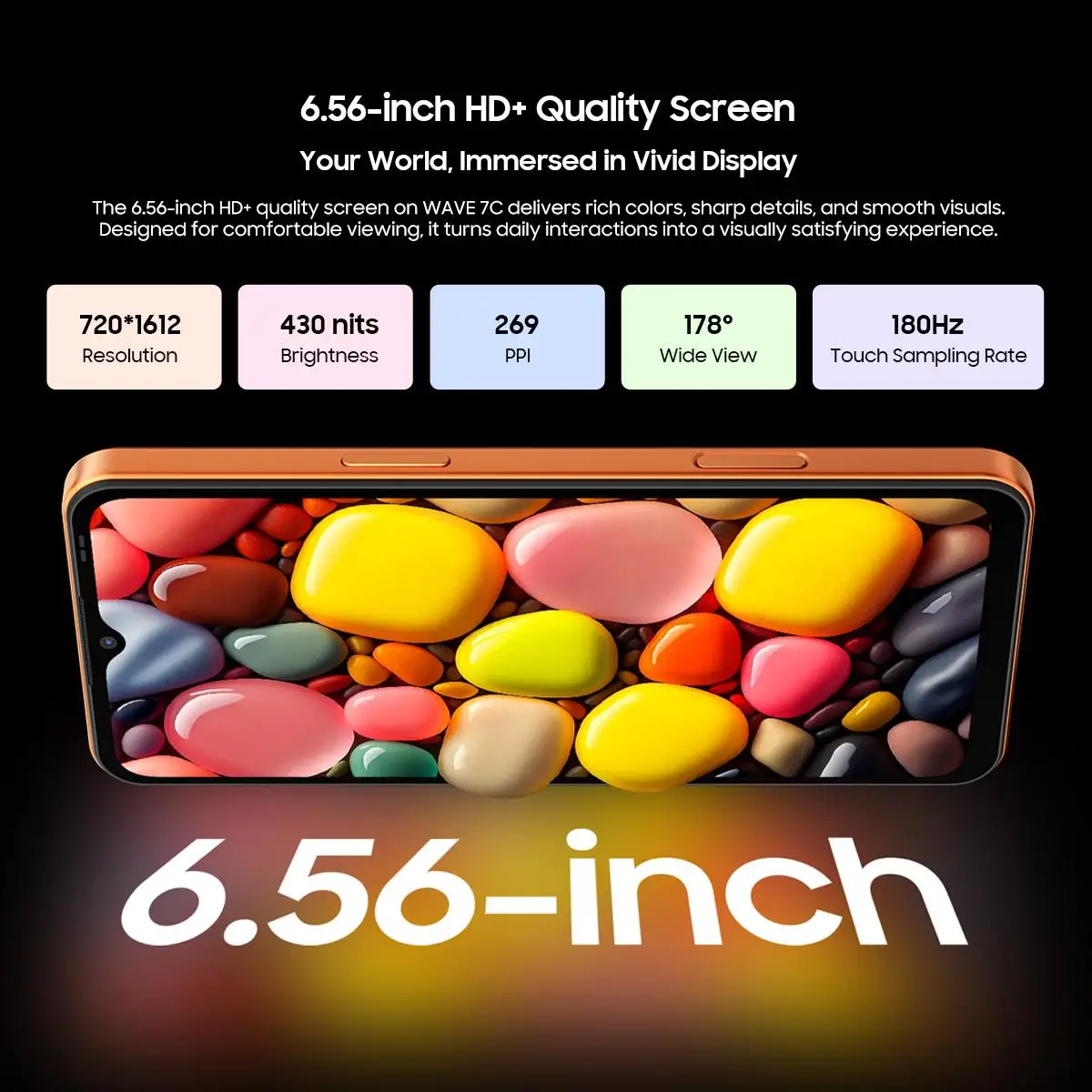Blackview WAVE 7C Smartphone 4GB+64GB 6.56''HD+IPS Display Android 16 Unisoc UMS312 Tiger T310 5000mAh Battery 4G OTG Cell Phone