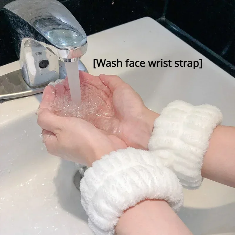 Absorbent Wash Face & Wrist Band Set - Moisture-Proof Sweatband & Hairband Sleeve